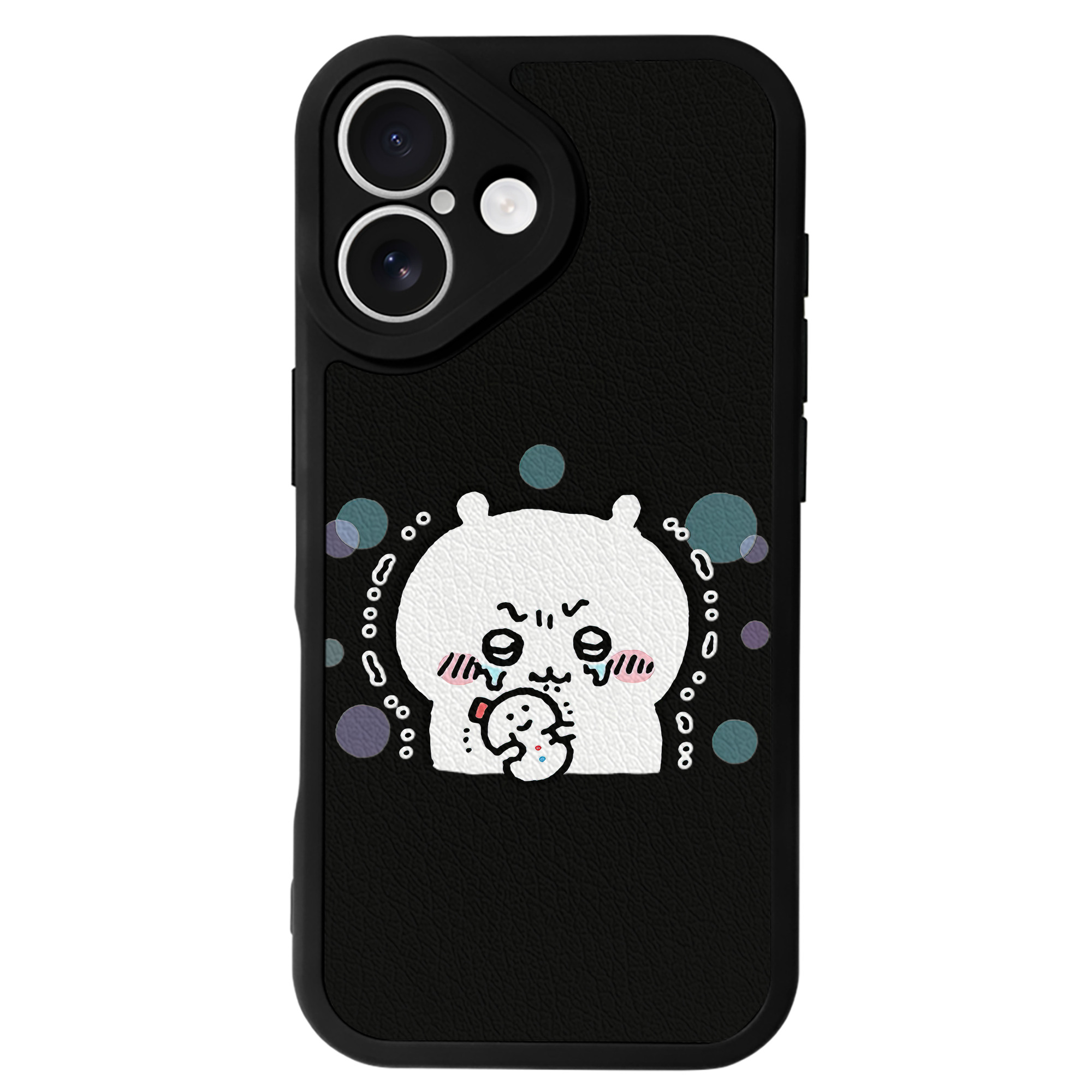 （画像用） ちいかわ ちいかわ Chii-kawa chiikawa 【iPhone 16シリーズ対応】シリコンスマホケース（レザー調） 材質：シリコン